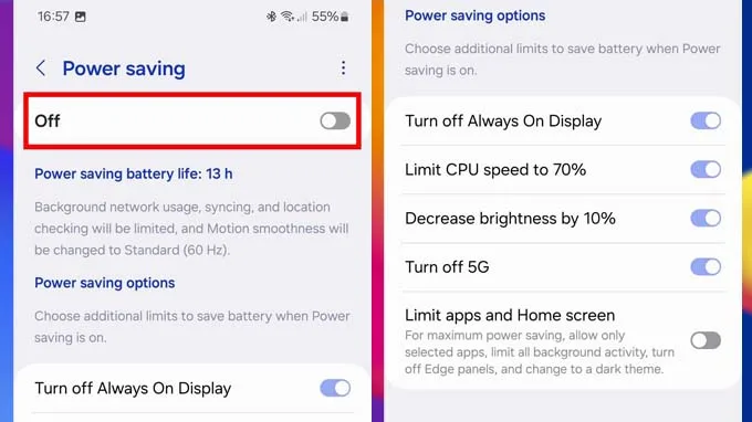 Cách cải thiện thời lượng pin trên Samsung Galaxy A35 5G