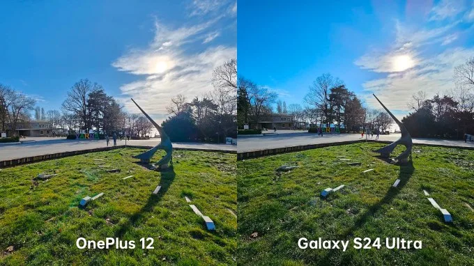 So sánh ảnh chụp góc siêu rộng trên OnePlus 12 và Galaxy S24 Ultra