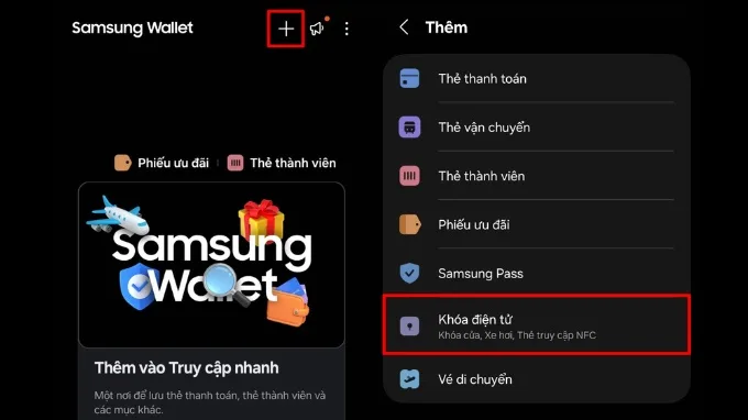 Cách thêm thẻ từ vào điện thoại Samsung