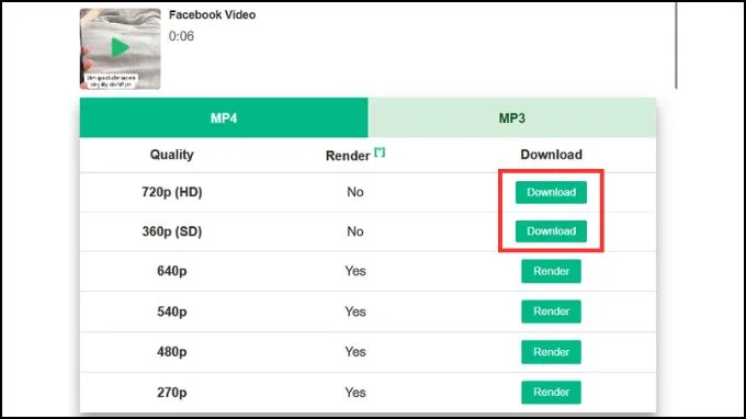 Cách tải video Facebook bằng Snapsave