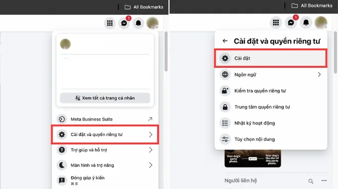 Cách xem danh sách chặn bằng máy tính