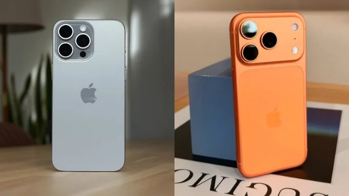 So sánh iPhone 15 Pro Max và iPhone 17 Pro Max về thiết kế