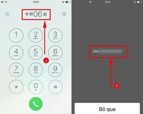 Kiểm tra địa chỉ IMEI