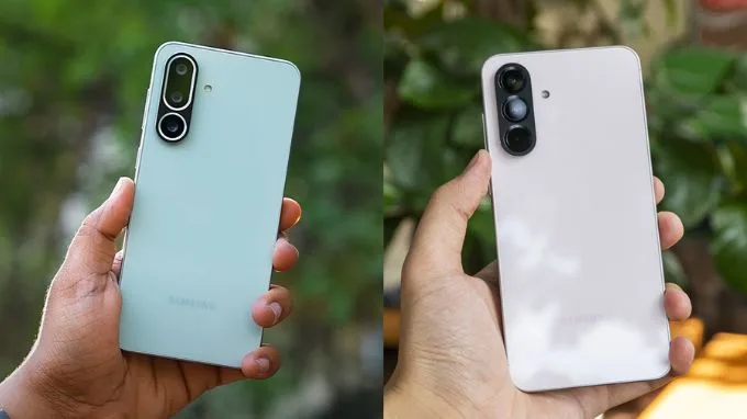 So sánh thiết kế bên ngoài của Galaxy M56 và A56