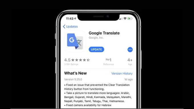 Google Translate - App dịch trực tiếp trên màn hình điện thoại