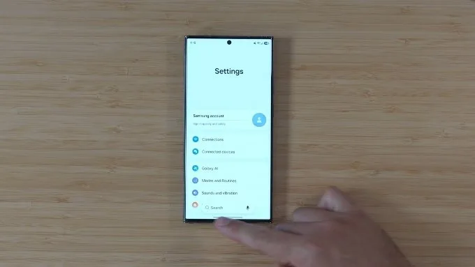 đánh giá One UI 8.5 trên Galaxy S23 Ultra Cài đặt