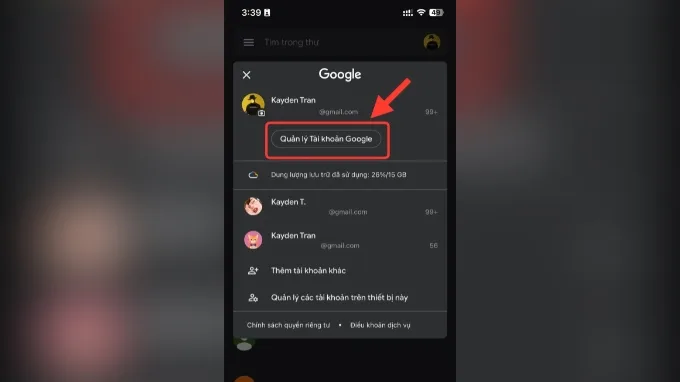 Bước 1 tắt tính năng nghe lén của Google trên điện thoại Android, iPhone