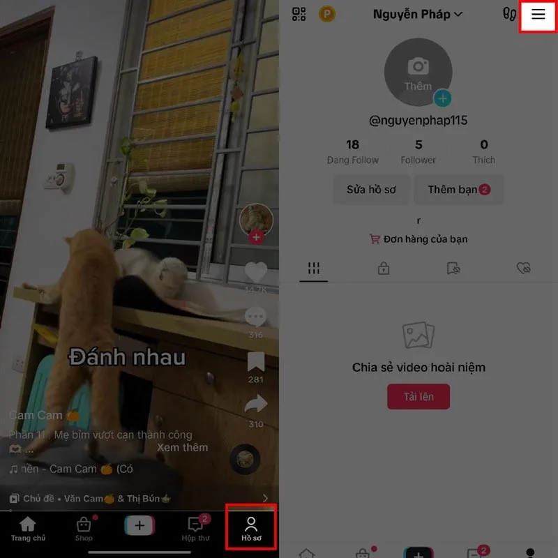 Cách tắt âm thanh khi mới mở TikTok bước 2