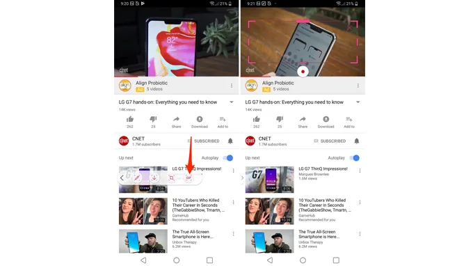 lg g7 thinq tạo ảnh gif