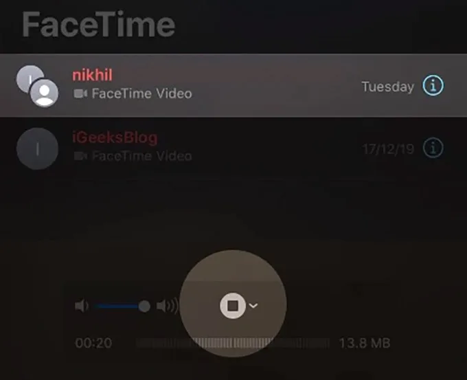 Ghi lại cuộc gọi FaceTime trên iPhone, iPad bằng tính năng Audio trên Mac