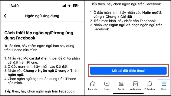 Hướng dẫn đổi tên Facebook 1 chữ trên iPhone