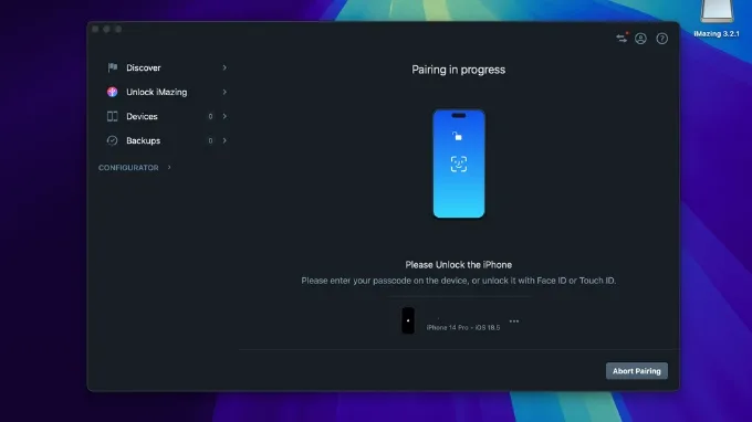 Bước 2: Kết nối thiết bị iOS