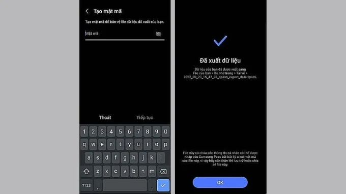Cách xuất dữ liệu