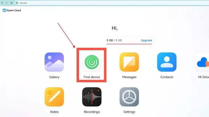 Cách định vị điện thoại Xiaomi bằng tài khoản Mi