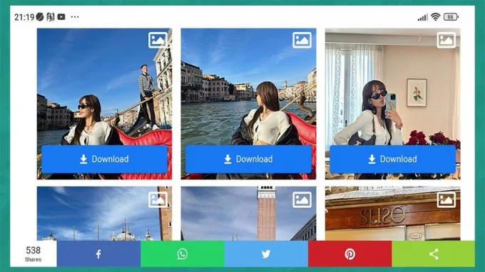 Dùng web Instasave để tải ảnh từ Instagram