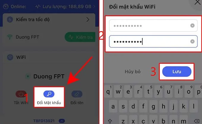 Cách đổi mật khẩu wifi FPT bằng ứng dụng Hi FPT