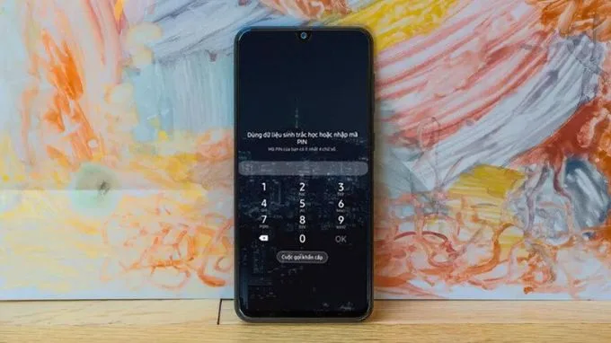 Hệ thống bảo mật mã PIN trên Galaxy S24 Ultra