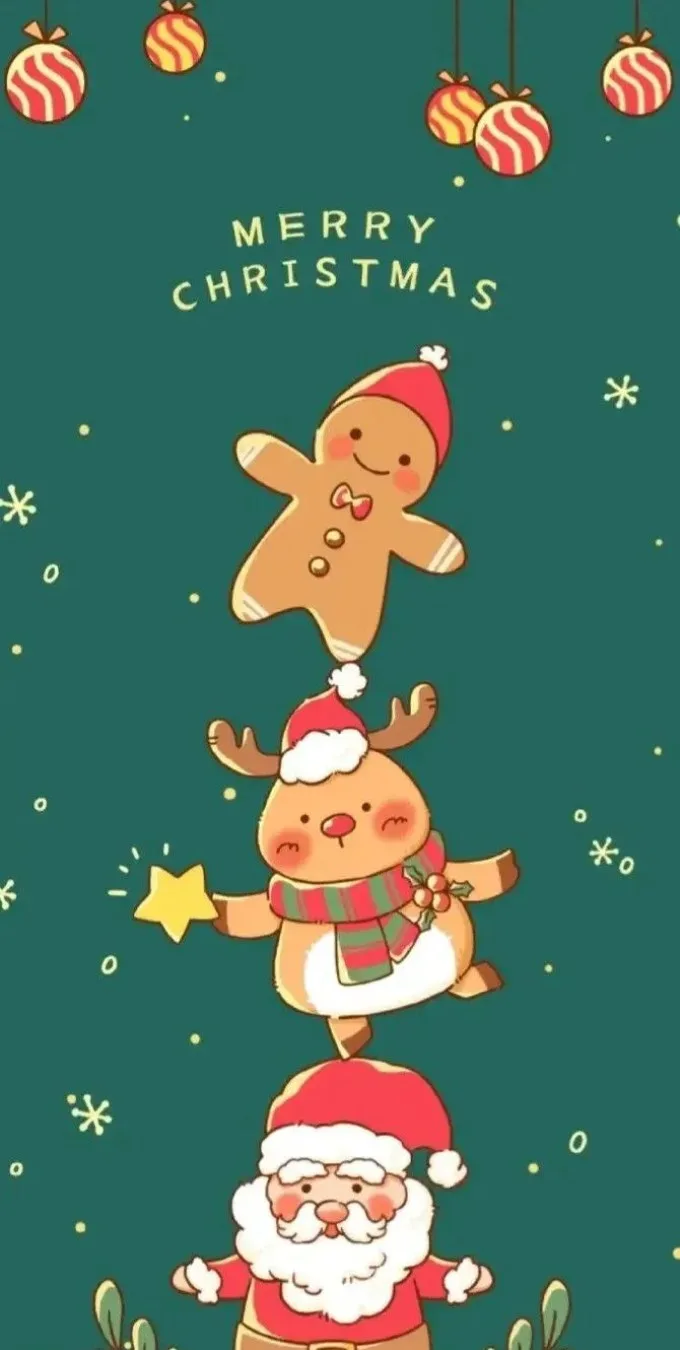Hình nền Noel đáng yêu cho bạn nữ