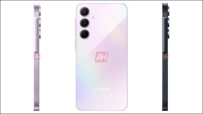 Galaxy A55 lộ ảnh render