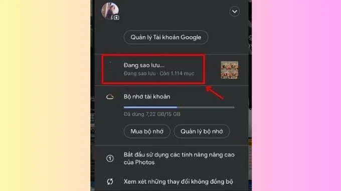 Cách tắt sao lưu ảnh trên Google Photos trên iPhone