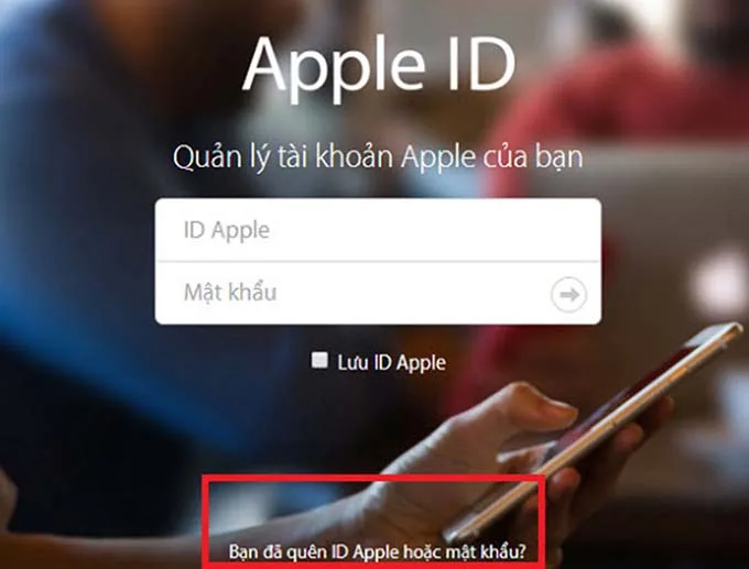 Cách khôi phục mật khẩu iCloud