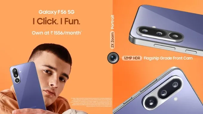 Samsung Galaxy F56 ra mắt với cấu hình mạnh mẽ, thiết kế mỏng nhẹ