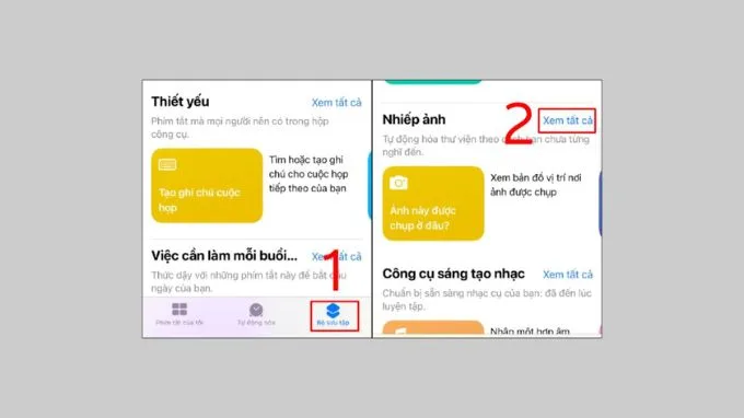 Truy cập vào danh mục Nhiếp ảnh và chọn Xem tất cả