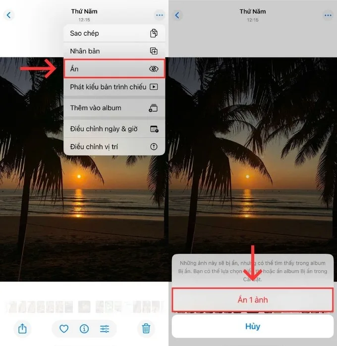 Cách ẩn ảnh trên iPhone nhanh nhất bằng ứng dụng Ảnh
