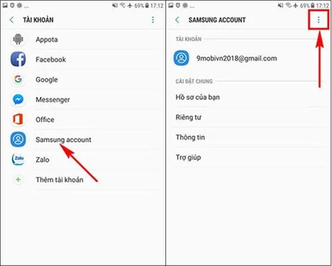 Hướng dẫn cách xóa tài khoản Samsung trên điện thoại