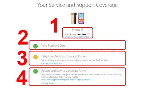 Kiểm tra ngày kích hoạt iPhone bằng website Apple