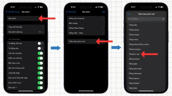 Bước 2 gõ ký hiệu Pi trên iPhone