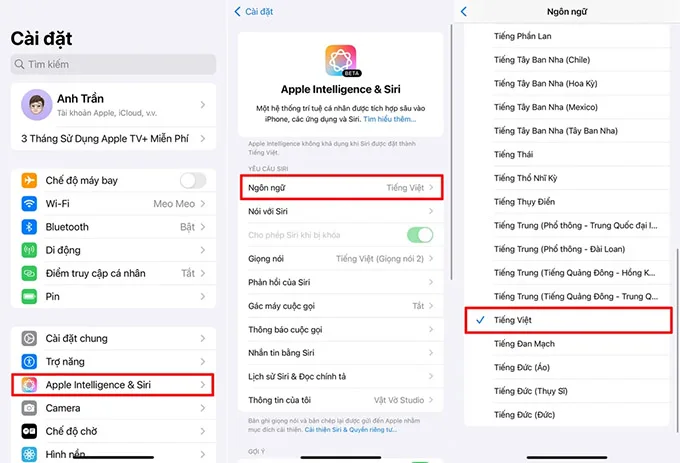 Hướng dẫn kích hoạt và sử dụng Siri bằng tiếng Việt trên iPhone