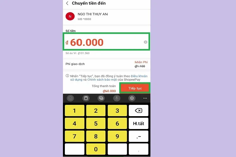 Cách rút tiền từ ShopeePay về tài khoản ngân hàng không liên kết