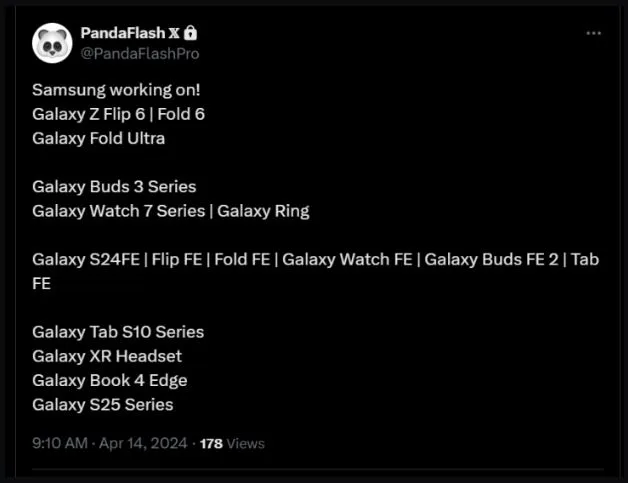 Rất nhiều thiết bị Galaxy sắp ra mắt khi toàn bộ lộ trình của Samsung bị rò rỉ
