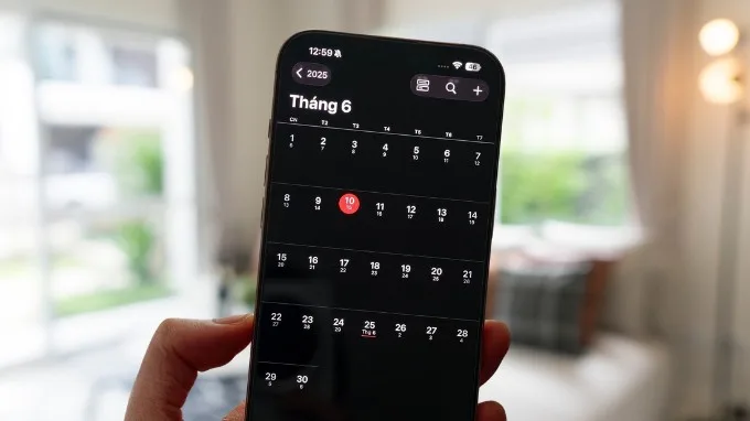 Trên iOS 26, Apple đã tích hợp sẵn lịch âm trong ứng dụng Lịch
