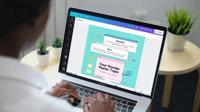 Canva xóa chữ trên ảnh