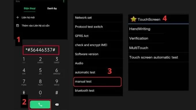 Kiểm tra phần cứng OPPO bằng mã test