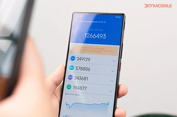 Nubia Z50 Ultra có hiệu năng mạnh mẽ so với tầm giá