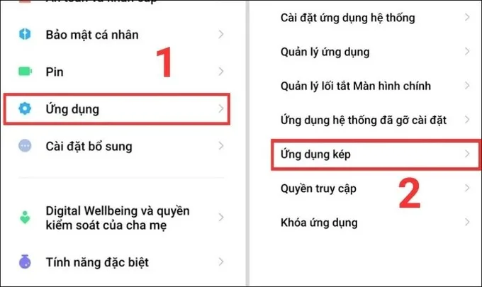 Mở phần Cài đặt trên điện thoại Xiaomi