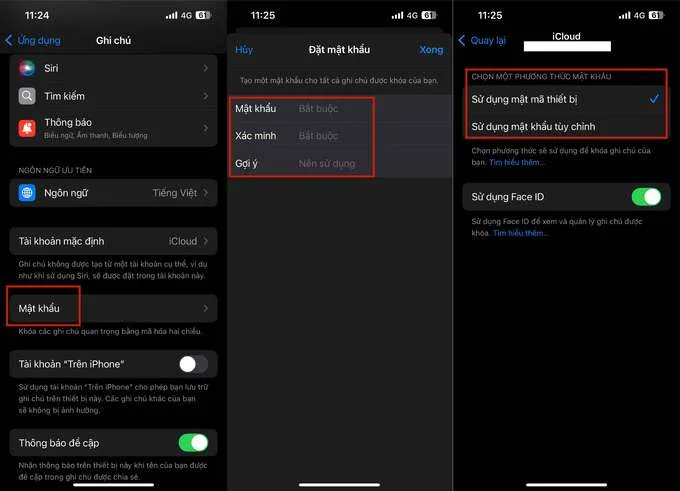 Cách đặt mật khẩu và cách khóa ghi chú trên iPhone
