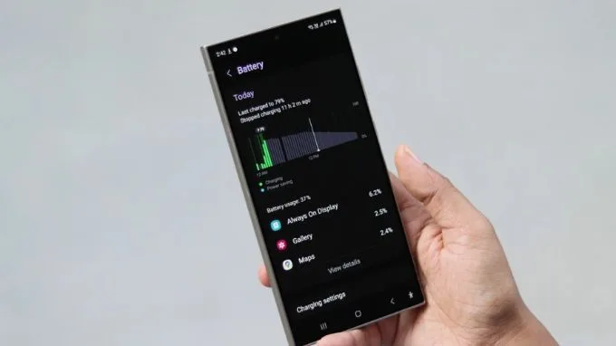 One UI 7 giúp tối ưu chế độ sạc pin trên Samsung S25 Ultra