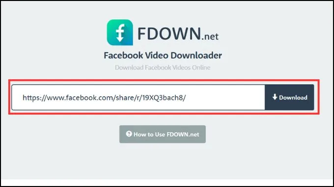 Truy cập vào trang web Fdown