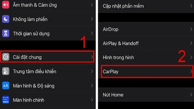 Trên iPhone, truy cập Cài đặt