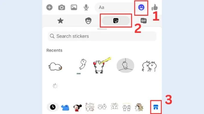 Cách xóa nhãn dán đã tải trên Messenger