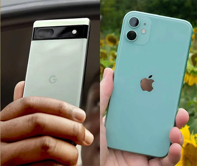 So sánh chi tiết Google Pixel 6a và iPhone 11