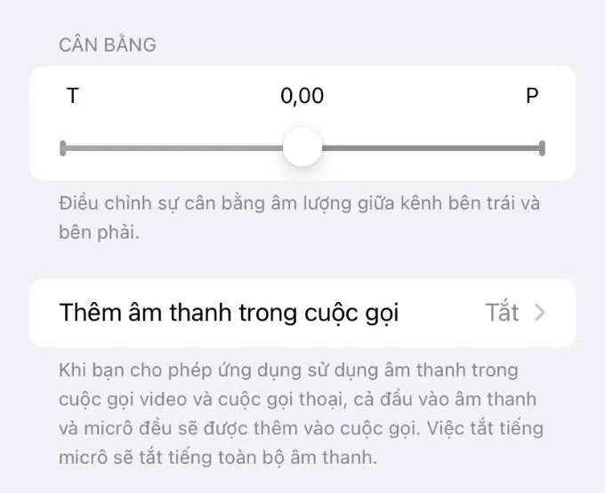 Tùy chỉnh âm thanh và loa trong phần Trợ năng