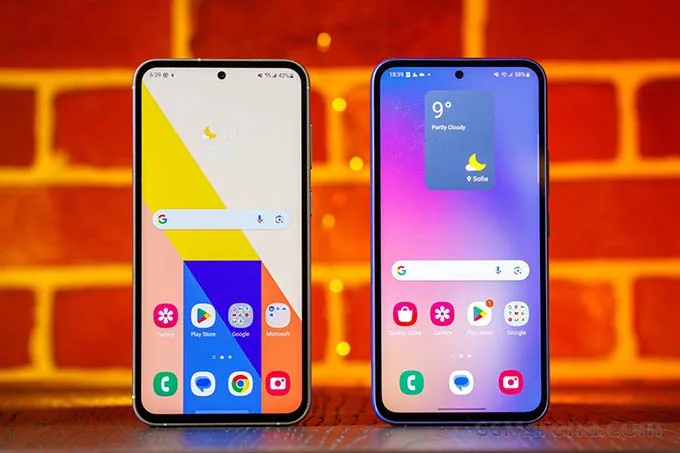 Màn hình Samsung A55 và Samsung S24