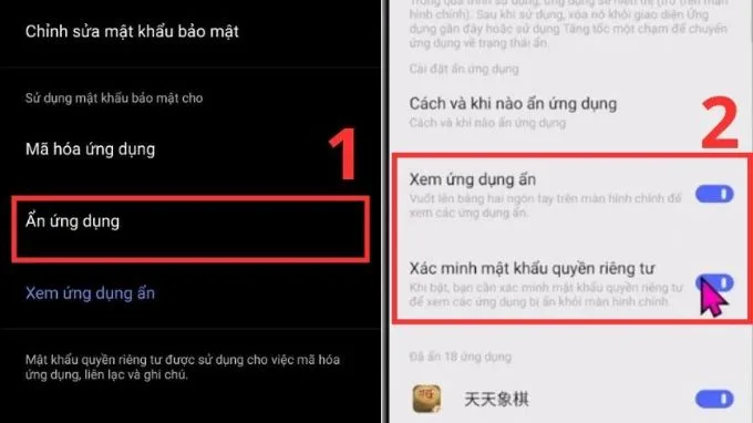 Cách tìm và mở lại ứng dụng đã ẩn trên điện thoại Vivo