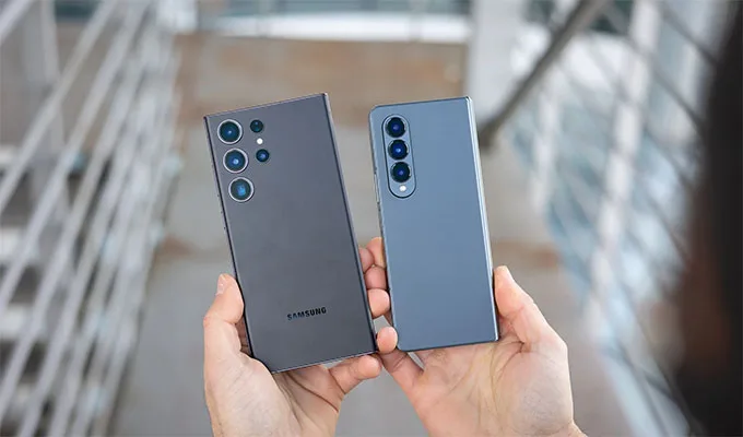 So sánh thiết kế và chất lượng hiển thị Galaxy S23 Ultra với Galaxy Z Fold 4