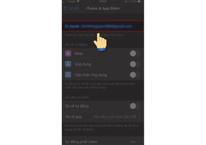 Bước 3 chuyển vùng App Store trong phần Cài đặt
